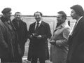 Беседа с руководителями района. Первый слева - Кравец Валерий Ефимович. Туруханск 1977 г.
